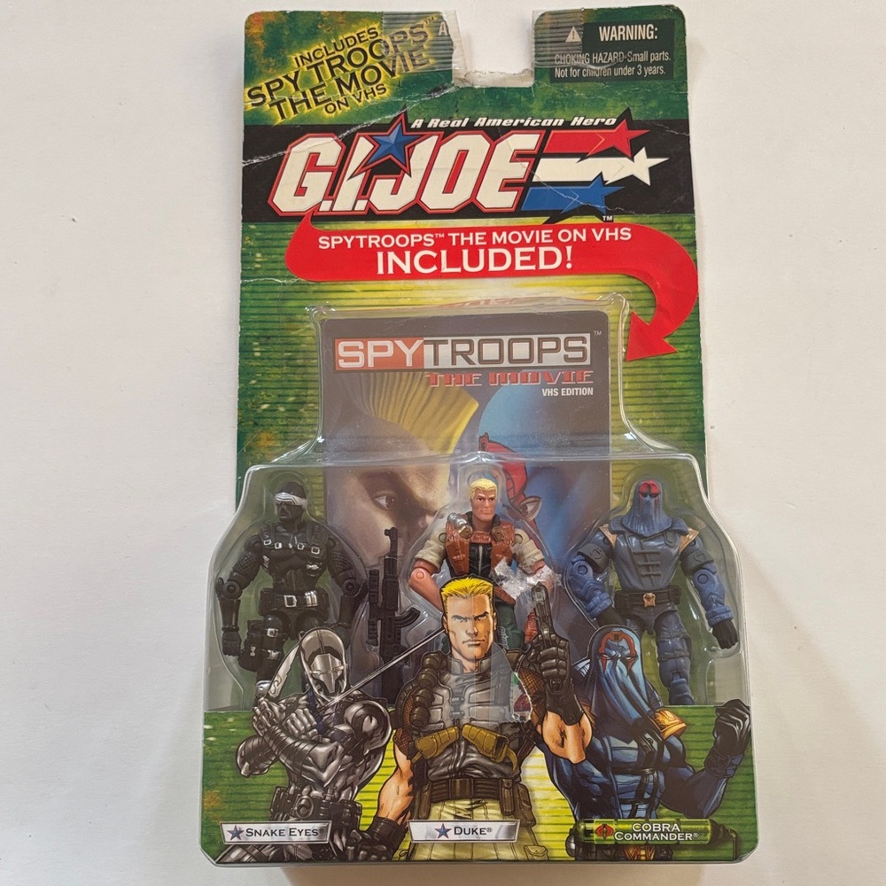 GIJOE | Boxset Spytroops The Movie on VHS included | Snake Eyes Duke Cobra BOX